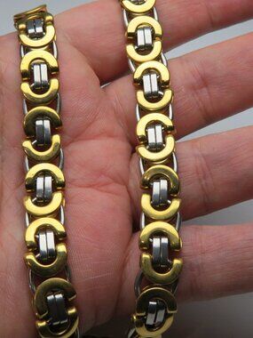 18k & st. steel Fancy Necklace